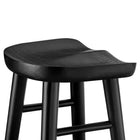 Modway - Saville Dos sans dos Tabourets de bar - Noir - Ensemble de 2-9
