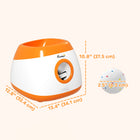 PawHut - Lanceur automatique de balles pour chien - lanceur de balles pour chien avec 3 balles ETPU-Couleur : orange, blanc 