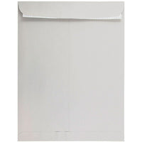 JAM Paper Enveloppes avec ouverture à lââ‚¬extrémité 12 x 15 1/2 po, bande adhésive, gris clair, 500/paquet-Enveloppes avec ouverture à l’extrémité