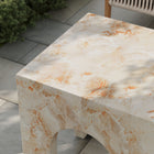 Modway - Valen Carré intérieur - Terrasse extérieure Béton voûté Table d’appoint - Honey Onyx-Arrivée entièrement assemblée