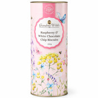 Grandma Wild’s - Tube Prairie de fleurs sauvages aux biscuits aux pépites de chocolat blanc et framboise-Biscuits saveur framboise avec pépites de chocolat blanc