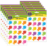  Teacher Created Resources - Autocollants de poisson colorés, 120 par paquet, 12 paquets-Pas besoin de colle ou de ruban adhésif, il suffit de décoller et de coller