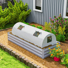Outsunny - serre de jardin portable 10 pi x 3 pi x 2 pi, vert- Trois fenêtres en maille sur le dessus et deux fenêtres en maille sur les côtés pour laisser entrer l'air
