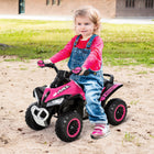 Aosom - jouet à roues sans moteur 4 roues pour enfants - rose-Dimensions du siège : 11 po L x 6,25 po l x 1,25 po H 