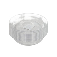 Blooms – Soucoupe transparente - 6 po - paquet de 10-Idéal pour petites plantes d’intérieur