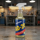 AD-20 Nettoyant/Dégraisseur Tout Usage 1L - Paquet de 12-Biodégradable, non-inflammable, incombustible, non-caustique, non toxique (selon l’OSHA et l’EPA), résistant à la corrosion, fabriqué au Québec, non testé sur les animaux