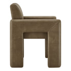 Modway - Daven Cuir végane Fauteuil à manger - Champignon-Assemblée requise