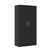 Ceha Canada - Armoire de rangement BDM 180 avec poignée fixe - Noir-FINITION EN POUDRE : Un revêtement durable et résistant aux rayures le protège contre l'usure, garantissant un aspect élégant pour les années à venir