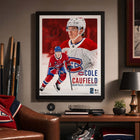 Frameworth - Cadre Cole Caufield Collage Portrait Canadiens - Impression Encadrée - 16 po L x 20 po H-9
