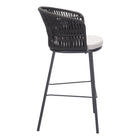 Zuo - Freycinet Tabouret de bar - Noir - Ensemble de 2-Dimensions: 21,7 po L x 23,2 po L x 39,8 po H