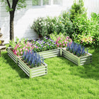 Outsunny - Jardin surélevé DIY 8 pi x 8 pi-Construit pour durer avec de l’acier massif 