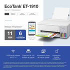 Epson - Imprimante couleur sans fil EcoTank ET-1910 à réservoirs d’encre géants - Blanc-Résolution d’impression élevée de 5760 x 1440 ppp pour produire des photos et des textes exceptionnels, qualité d’image spectaculaire sur une vaste gamme de supports 