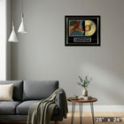 Smashing Pumpkins Infinite Sadness Music Cover with Gold Vinyl - Impression encadree - 28" x 24"-Prêt à accrocher - livré entièrement assemblé
