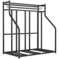 Soozier - Support de rangement pour vélo-Support de vélo unilatéral pouvant contenir jusqu'à 3 vélos en toute sécurité