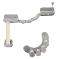 PawHut - Étagère murale pour chat avec poteau à griffer, balles de jeu, échelle à poteau courbé-Comprend des perchoirs, une échelle, des plateformes, des marches courbées et un poteau à griffer 