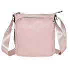 Nicci - Sac à bandoulière pour femme avec poche avant zippée - Rose -Entrée zippée sur le dessus