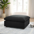 Modway - Commix Duvet Rempli Trop Rempli Ottoman - Noir-Siège en mousse de densité