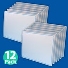 Flipside Products - Tapis d'apprentissage effaçable à sec recto verso - 9 po x 12 po - Lettres et chiffres - Paquet de 12-Profitez de la flexibilité d'une surface effaçable à sec double face qui convient à la fois à la pratique des chiffres et des lettres