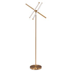 Zuo - Lampe sur pied Garza - Laiton-Dimensions: 24,4 po L x 24,4 po L x 65,0 po H