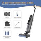 Tineco - Aspirateur vertical sans fil eau et poussière FloorWasher Pet série 5 - Noir-Conçu pour les Foyers avec des Animaux : Les accessoires incluent une solution de nettoyage anti-odeurs, un rouleau de brosse pré-traité pour animaux qui aide à prévenir la croissance des bactéries et offre une collecte et un enlèvement faciles des poils