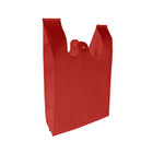 Reliabag - Réutilisables sacs pour t-shirts non tissés - 11 x 7 x 20 - Rouge - Paquet de 25-Réutilisabilité : les sacs pour t-shirts non tissés sont conçus pour être réutilisables