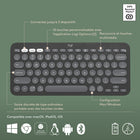 Logitech - Pebble Keys 2 K380s clavier sans fil Bluetooth multidispositif, raccourcis personnalisables, fin et portable - Graphite-Optez pour la durée: ce clavier sans fil offre des heures d'utilisation, avec 3 ans d'autonomie, mise en veille automatique et 50% d’autonomie en plus pour rester serein, piles incluses
