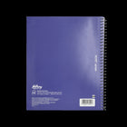 Hilroy – Cahier Better Notes 1 Sujet – 10,5 po H x 8 po L – 100 Feuilles – Bleu-Reliure à double spirale noire 