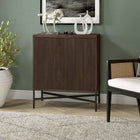Hudson&Canal - Meuble d'appoint Brighton , 71 cm de largeur, brun aulne-Dimensions du produit : 15" L x 28" l x 32" H