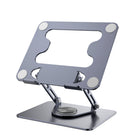 ShoppingAll - Support D’Ordinateur Portable Avec Base Rotative À 360° Pour Ordinateurs Et Tablettes Jusqu’à 17,3 Pouces – SA-LS8R-GRAY (Paquet De 5)-Inclinaison et Hauteur Réglables – Inclinaison verticale jusqu’à 180° et rotation complète à 360° pour une posture optimale.