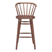 Zuo - Stenger Tabouret de bar - Noyer - Ensemble de 2-Support pour les bras