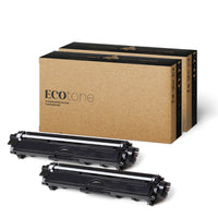 Ecotone - Brother TN221BK Toner remanufacturé - Rendement Standard - Noir - Pack de 2-Couleur : Noir 