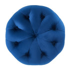 Modway - Amour Ronde à boutons touffés Performance Velvet Ottoman - Marine-Capacité de poids de l’ottoman : 500 lbs