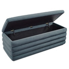 Modway - Mezzo Rembourré Performance Velvet Établi de rangement - Cadet Blue-8