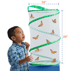 Kit de culture Butterfly Pavilion d'Insect Lore -Le pavillon des papillons est un récipient cylindrique en maille réutilisable de 2 pieds de haut, parfait pour observer de près les papillons