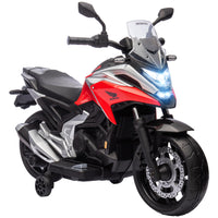 Qaba - Moto électrique Honda sous licence 12V avec phares et musique - rouge-La licence Honda garantit la qualité et la confiance pour cette moto électrique pour enfants 