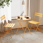 Lausaint - Ensemble de bistro pliable trois pièces - Jaune-6