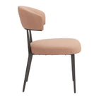 Zuo - Loom Chaise de salle à manger - Tan - Ensemble de 2-Garantie limitée de 3 ans