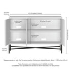 Hudson&Canal - Buffet Brighton 48" de largeur - Blanc-8