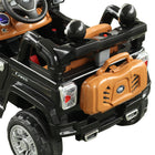 Aosom - camion jouet électrique pour enfants 12v avec télécommande - noir-Matériau : PP, acier 
