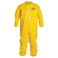 Dupont – Combinaison de protection Tychem Qc avec élastiques, jaune, très grand, 6/pqt (QC125S-XL)-Couleur : Jaune