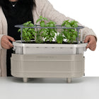 Permasteel - Jardinière à arrosage automatique avec supports de fixation - taupe-8