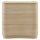 Modway - Mirae 3 tiroirs Commodeuse compacte courbe, Chêne clair brossé-7