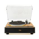 House Of Marley - Platine Soul Rebel avec transmission par courroie - Noir-Haut-parleurs stéréo intégrés avec connectivité Bluetooth  – pour une écoute instantanée sans fil ou sans fil