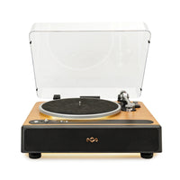 House Of Marley - Platine Soul Rebel avec transmission par courroie - Noir-Haut-parleurs stéréo intégrés avec connectivité Bluetooth  – pour une écoute instantanée sans fil ou sans fil
