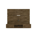 Manhattan Comfort - Centre de divertissement flottant Vernon 62,99 po style mid-century moderne - Brun rustique-Centre de théâtre mural de style mid-century modern pour salon et chambre