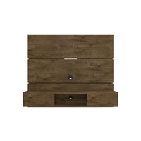Manhattan Comfort - Centre de divertissement flottant Vernon 62,99 po style mid-century moderne - Brun rustique-Centre de théâtre mural de style mid-century modern pour salon et chambre