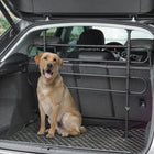 PawHut - Barrière de voiture pour chien, clôture réglable pour VUS - noir-Avec deux barres de séparation et deux barres de renforcement 
