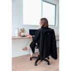 Warmür - La couverture pour chaise originale, Noir-Doublure en molleton doux pour plus de chaleur sans volume ajouté