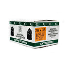 Eco II - Sasc à ordures - 26 po x 36 po - extra fort - noir - paquet de 125 -Paquet de 125
