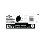 Globe - Masque de protection 4 plis non médical KN95 Hynaut - Noir - Paquet de 50-Norme de rendement GB 2626-2019